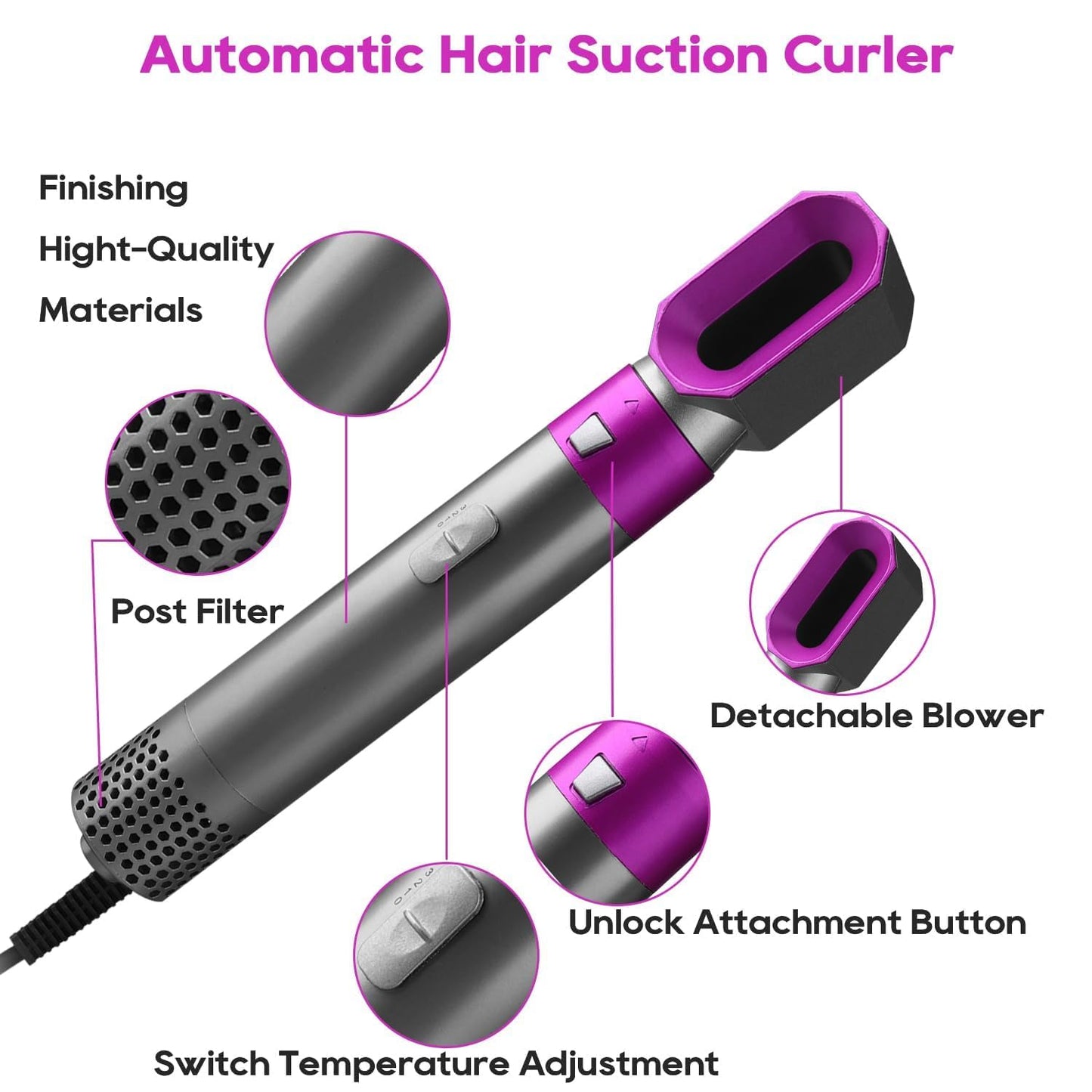 5-in-1 Hair Dryer Brush | Multifunctional Hot Air Styler Shop1103801065 Store