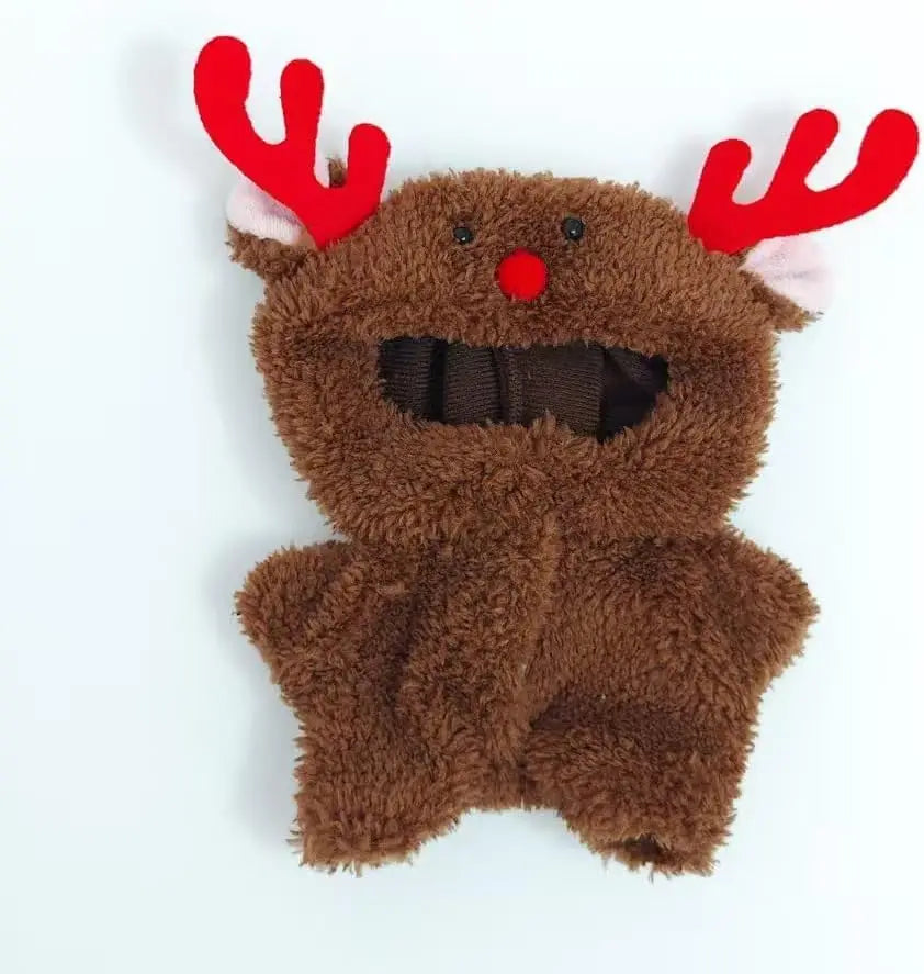 Labubu Christmas Cookie Man Sweater & Hat – Mini Doll Xmas Outfit