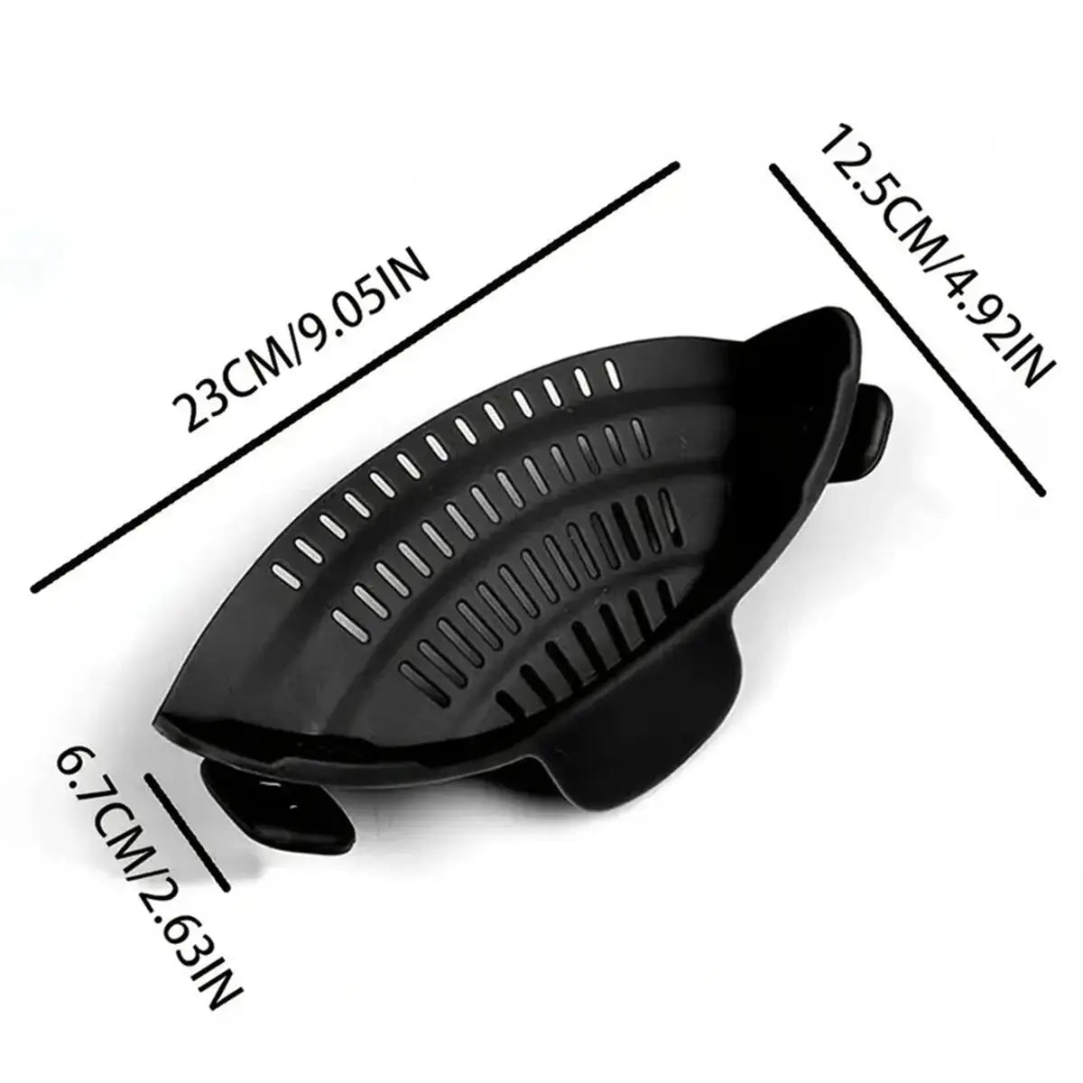 ClipFlow™ Adjustable Pot Strainer – Universal Cookware Drainer