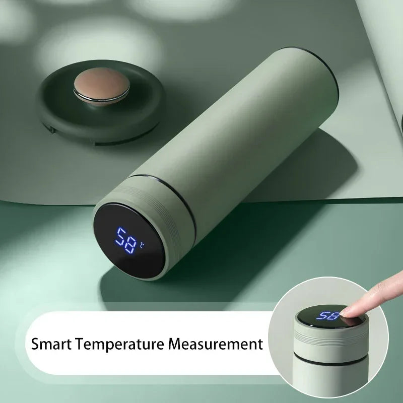🧊 500ML Smart Temperature Display Thermos Bottle – Premium Stainless Steel Vacuum Insulated Flask