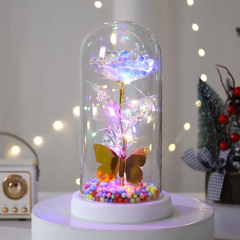 🌹 15/20CM-es LED Örök Rózsa – Tökéletes ajándék Neki 💡🎁