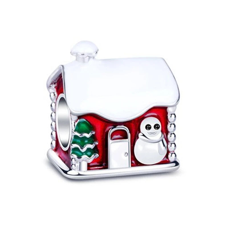 ✨ 925 Silver Christmas Charms – 🍪 Gingerbread, 🦌 Elk & ⛄ Snowman | Pandora-Style Bracelet Compatible