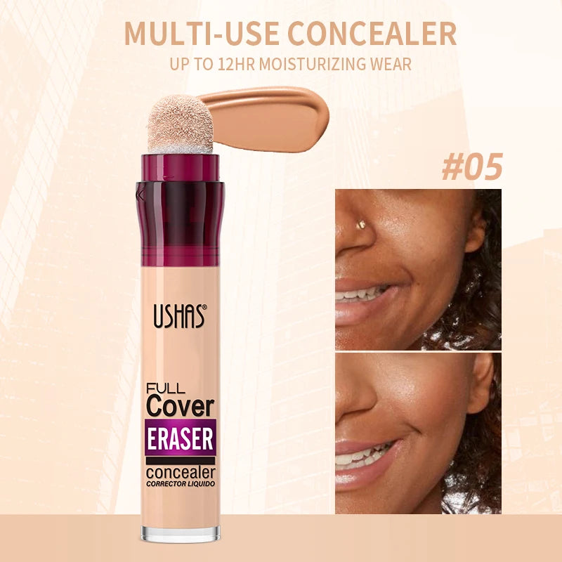 ✨ 12 Color Liquid Concealer 🎨 Moisturizing Rotating Sponge Head 🌀 Long-Lasting Lightweight Multi-Use Foundation Stone's Store