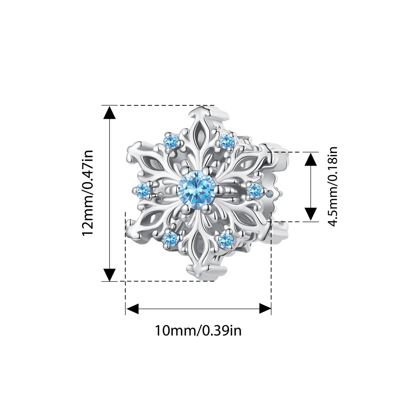 ✨ 925 Silver Winter Charms – ❄️ Snowflake & 🦋 Butterfly | Pandora-Style Bracelet Compatible