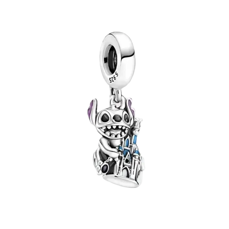 ✨ Miniso Disney Charms – Mickey, Minnie, Marie Cat & Stitch | Pandora-Style Bracelet Compatible