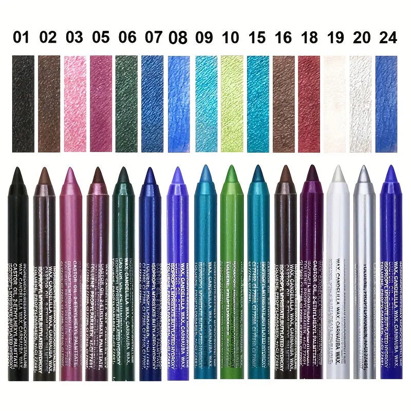 🌈 Wischfester Eyeliner mit hohem Glanz ✨ Wasserfest und kräftige Farben, die den ganzen Tag halten!