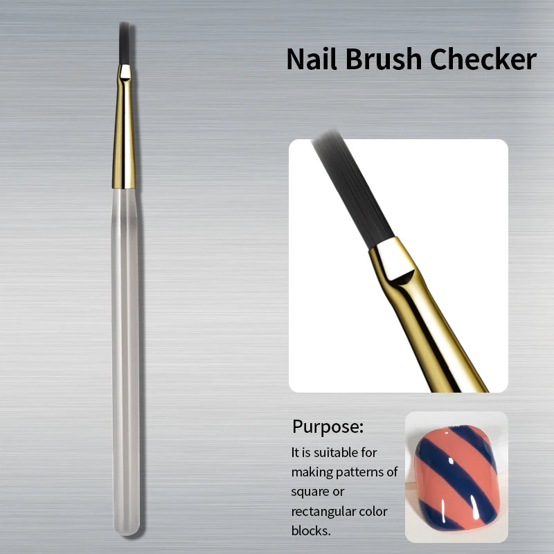 💅 Nail Art Brush Checker | Nail Drawing & Painting Line Brush ✨🎨 RS NAIL Official Store