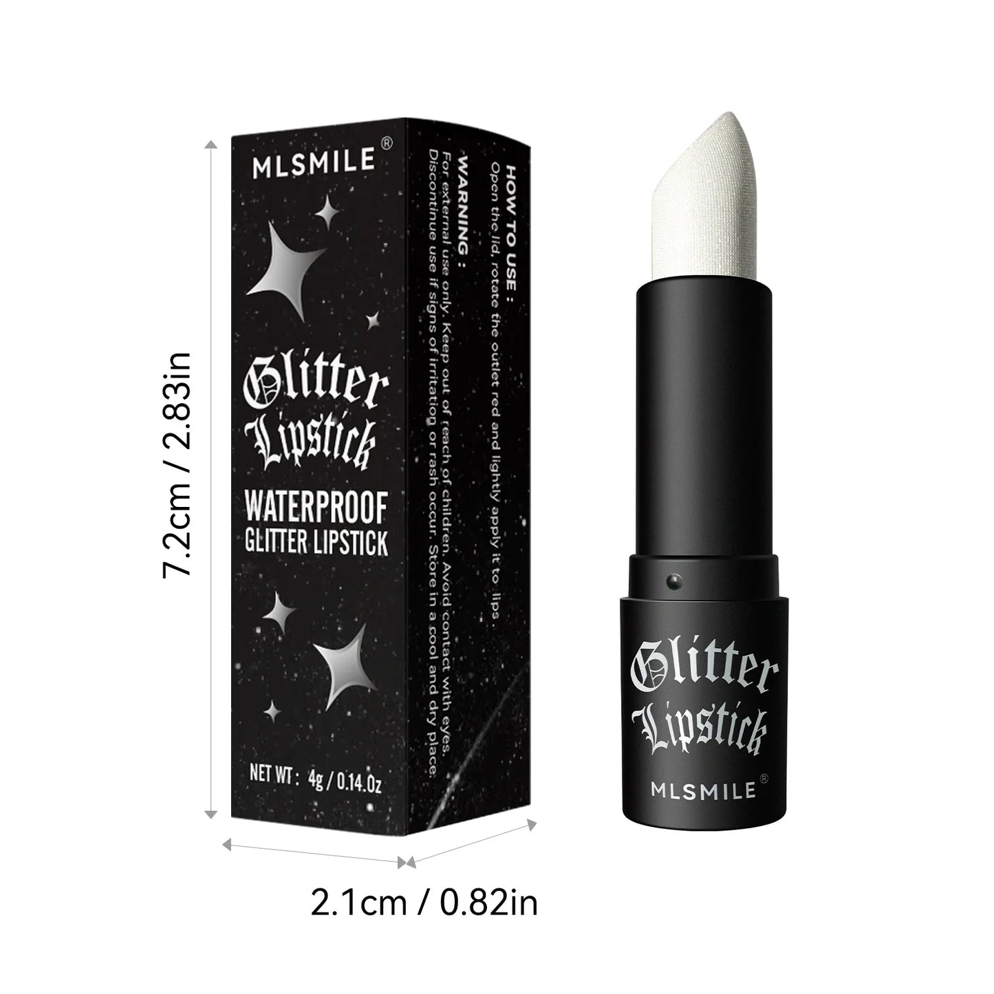 💎 7 Colors Glitter Lipstick – Waterproof Long-Lasting Diamond Pearlescent Metallic Lipstick