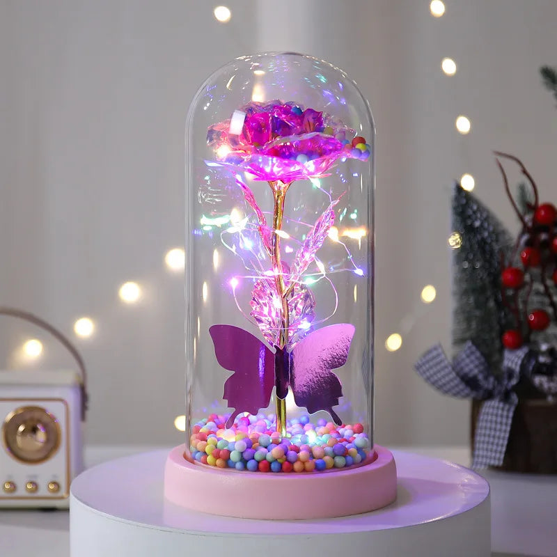 🌹 15/20CM-es LED Örök Rózsa – Tökéletes ajándék Neki 💡🎁