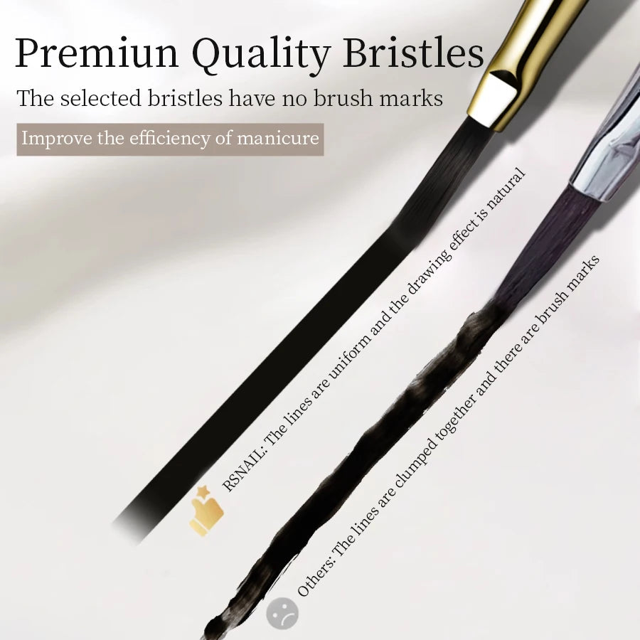 💅 Nail Art Brush Checker | Nail Drawing & Painting Line Brush ✨🎨 RS NAIL Official Store