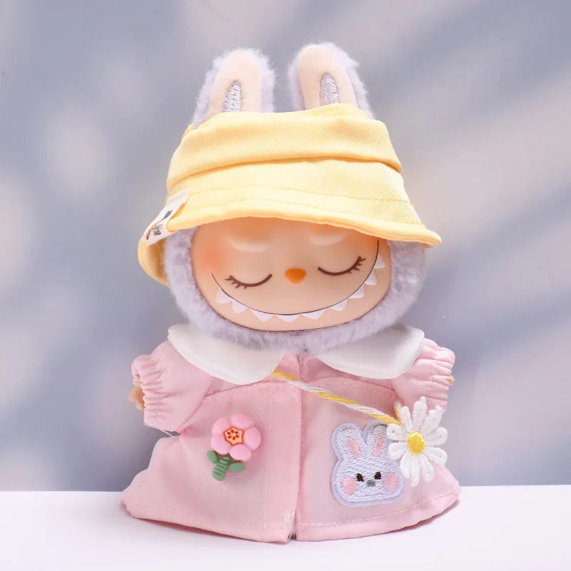 Labubu Spring Summer Dress – Fashion Clothes for 17cm Labubu Dolls