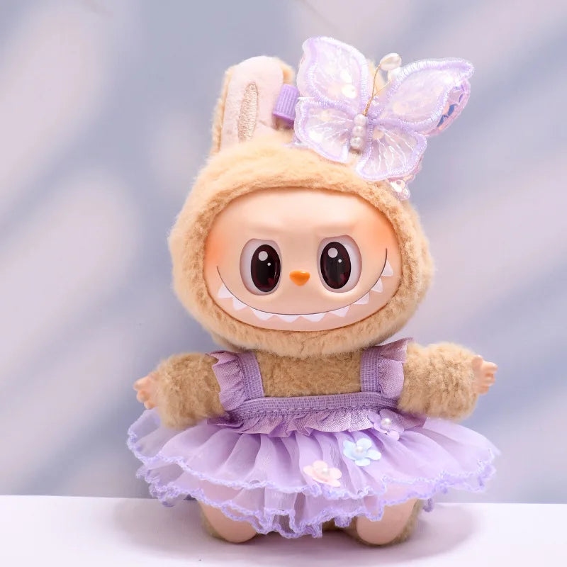 Labubu Spring Summer Dress – Fashion Clothes for 17cm Labubu Dolls