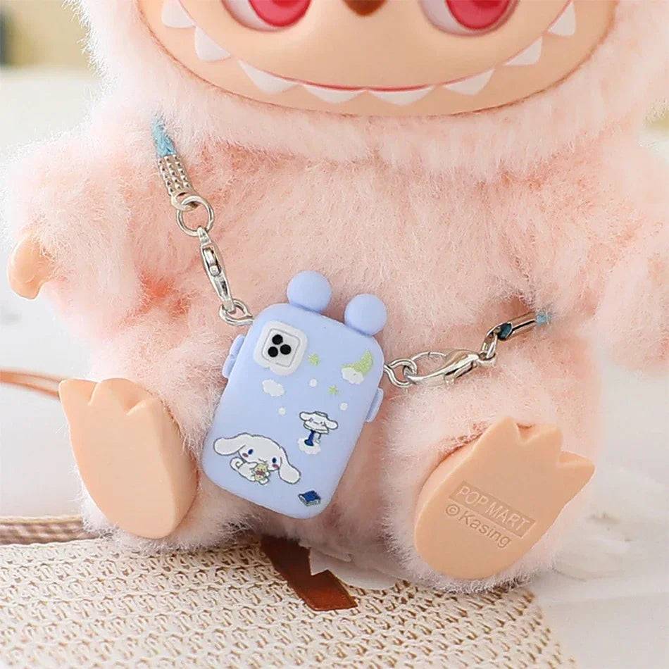 Cartoon Camera & Phone Bag Accessory – For Labubu / Crybaby Dolls | Plush Pendant Gift