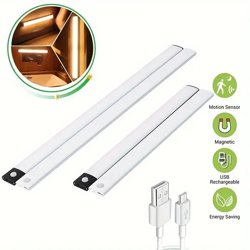 MagniLite Smart Motion-Activated LED Light – Rechargeable, No-Drill, Peel & Stick