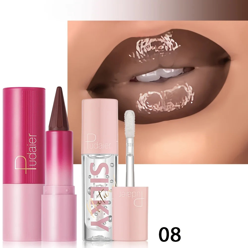 Silky Smooth Lipstick & Nourishing Lip Oil Set – Hydrated, Radiant Lips All Day 💄💧