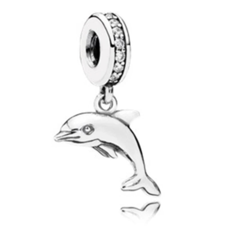 ✨ 925 Sterling Silver Ocean Charms – 🌙 Moon, ⭐ Star, ☀️ Sun & 💧 Blue Beads | Pandora-Style Bracelet Compatible
