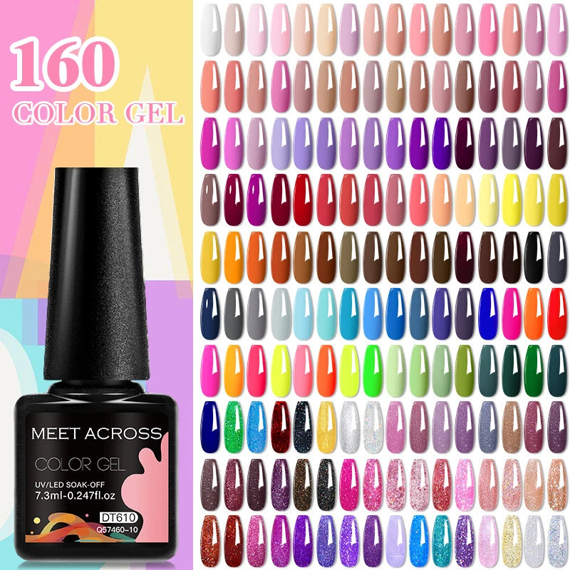 20-Piece HEMA-Free Gel Nail Polish Set – All-Season Long-Lasting UV/LED Soak-Off Kit for DIY Manicure & Nail Art