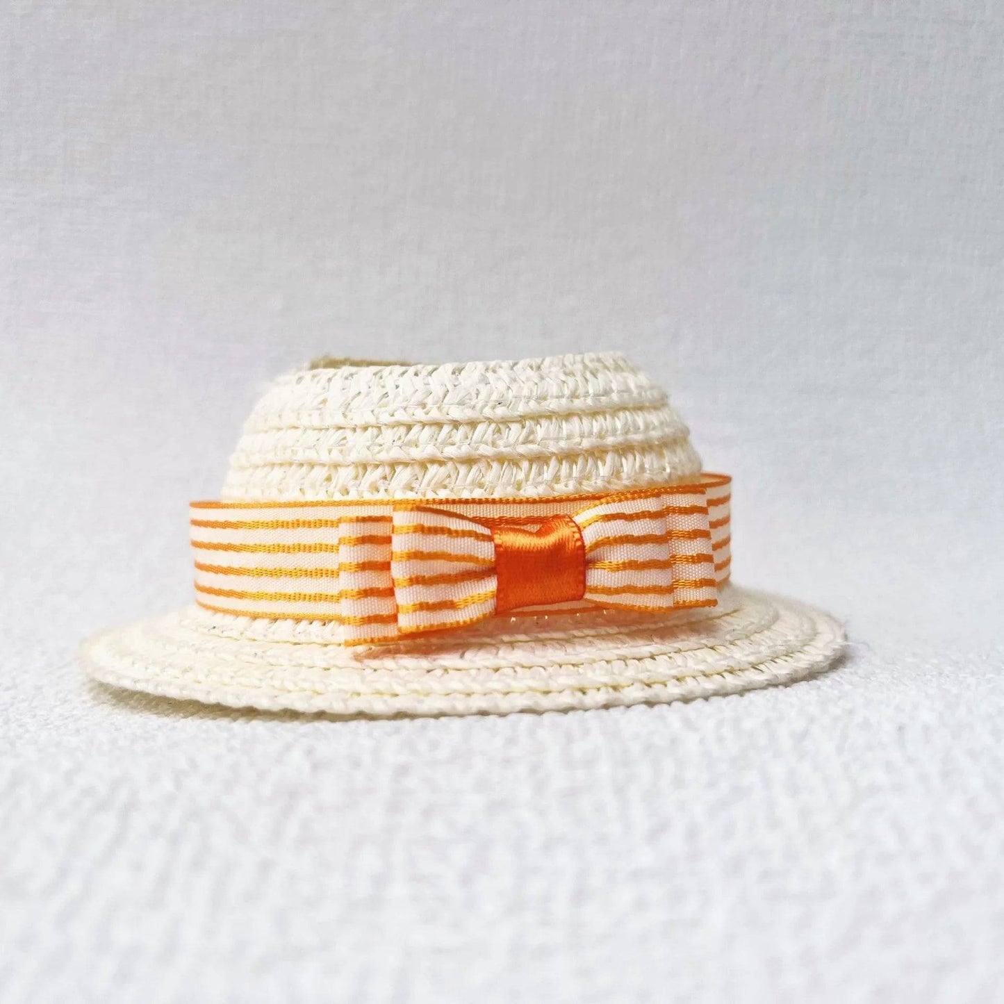Labubu Summer Elegant Straw Hat – 15/17cm Hawaiian Doll Accessory