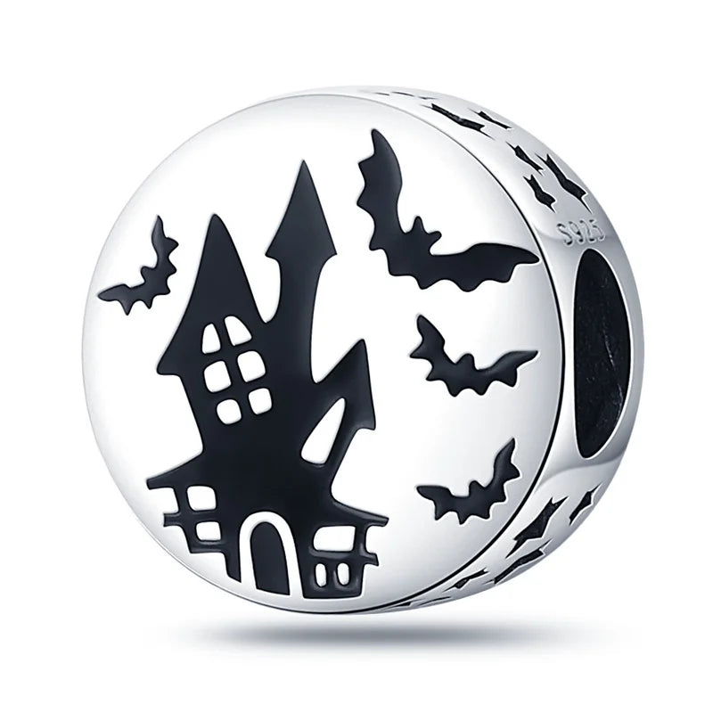 ✨ 925 Sterling Silver Halloween Charms – 🧙♀️ Witch, 💀 Skeleton, 👻 Ghost & 🎃 Pumpkin | Pandora-Style Bracelet Compatible