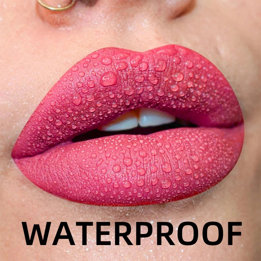 💄 19 Colors Matte Velvet Liquid Lipstick 💋 | Waterproof, Long-Lasting Lip Gloss – Nude, Red, Black & More 🌈