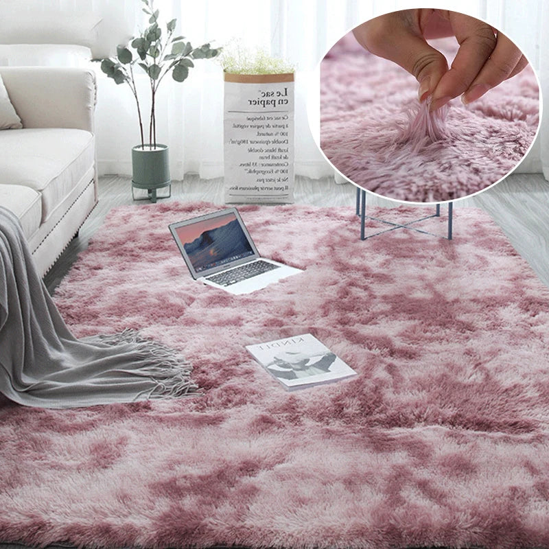 RainbowCloud Plush Rug – Ultra-Soft, Vibrant & Cozy Home Comfort