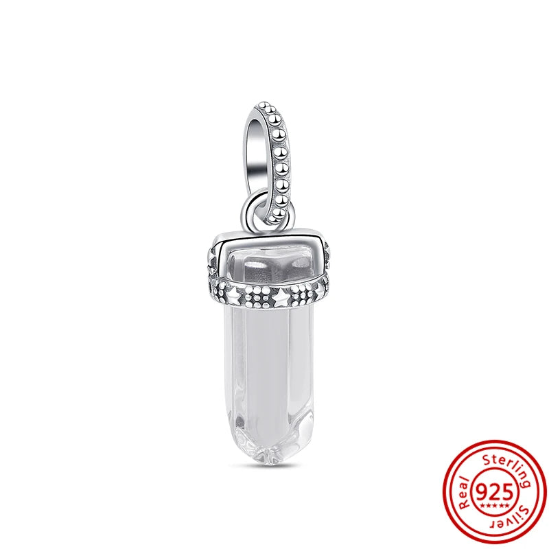 ✨ 925 Silver Sparkling Charms – ❄️ Snowflake, 🌿 Herbarium, 😇 Angel Wings & ❤️ Heart | Pandora-Style Bracelet Compatible