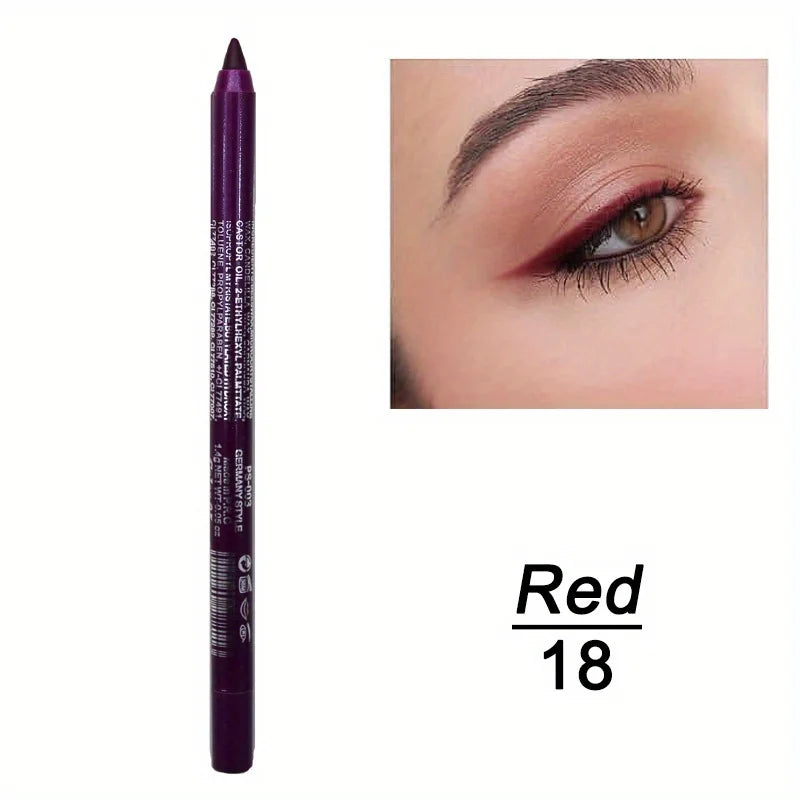 🌈 Wischfester Eyeliner mit hohem Glanz ✨ Wasserfest und kräftige Farben, die den ganzen Tag halten!