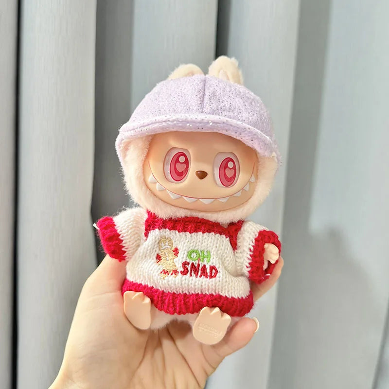 Labubu 17cm Kawaii Plush Doll Outfit – Kpop EXO Pumpkin Set Accessories