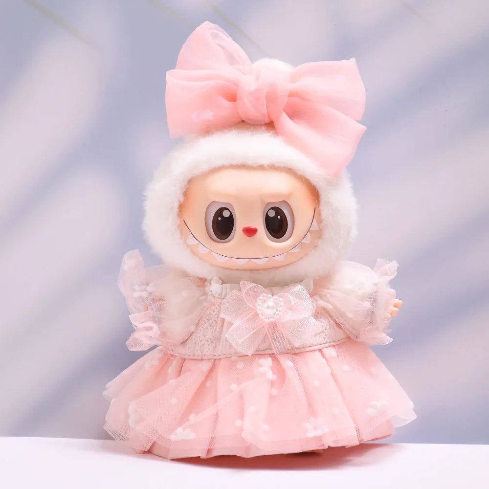 Labubu Spring Summer Dress – Fashion Clothes for 17cm Labubu Dolls