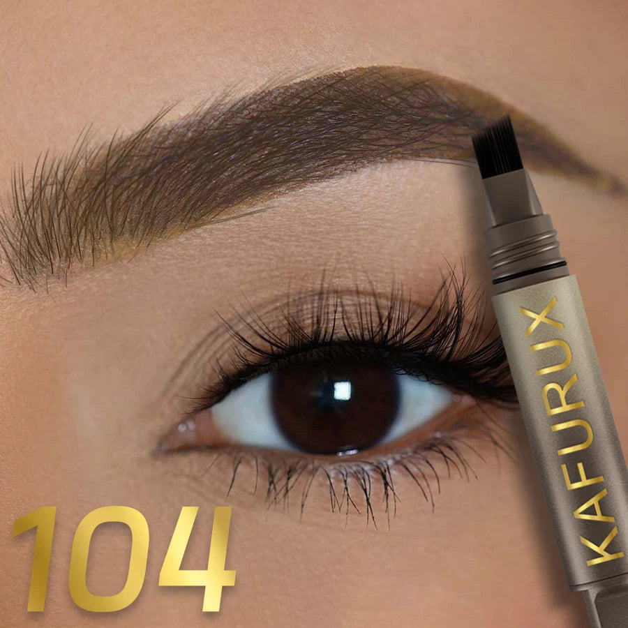✨ Angled Square Brush – Microblade Brow Effect 💖 Long-lasting Eyebrow Dye ⏰