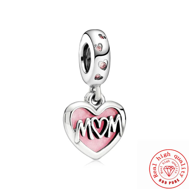 ✨ 925 Silver Friendship Charms – 🦥 Sloth, 🐸 Frog & ❤️ Double Heart | Pandora-Style Bracelet Compatible