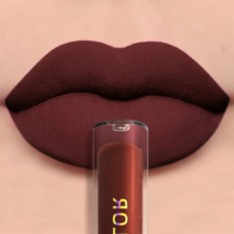 💄 19 Colors Matte Velvet Liquid Lipstick 💋 | Waterproof, Long-Lasting Lip Gloss – Nude, Red, Black & More 🌈