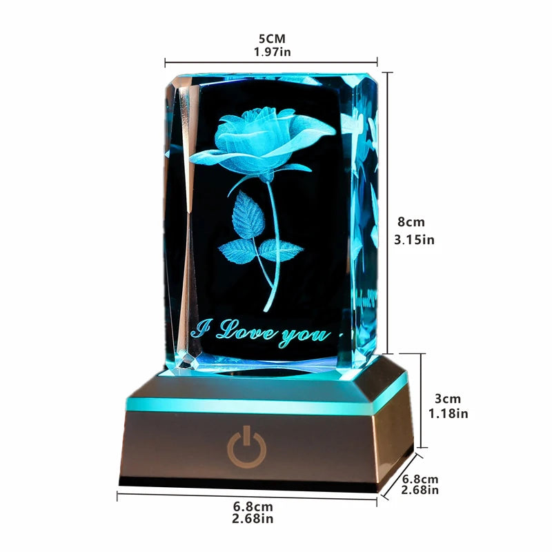 🩷 Crystal Elegance™ – Többszínű érintős éjszakai fény romantikus és meghitt pillanatokhoz