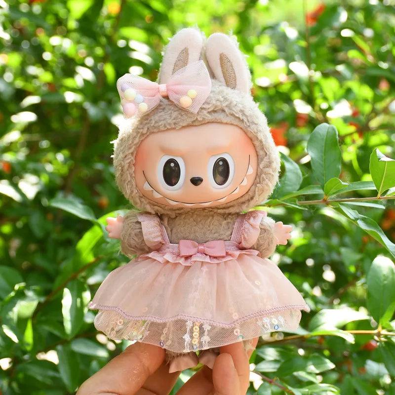 Labubu Spring Summer Dress – Fashion Clothes for 17cm Labubu Dolls