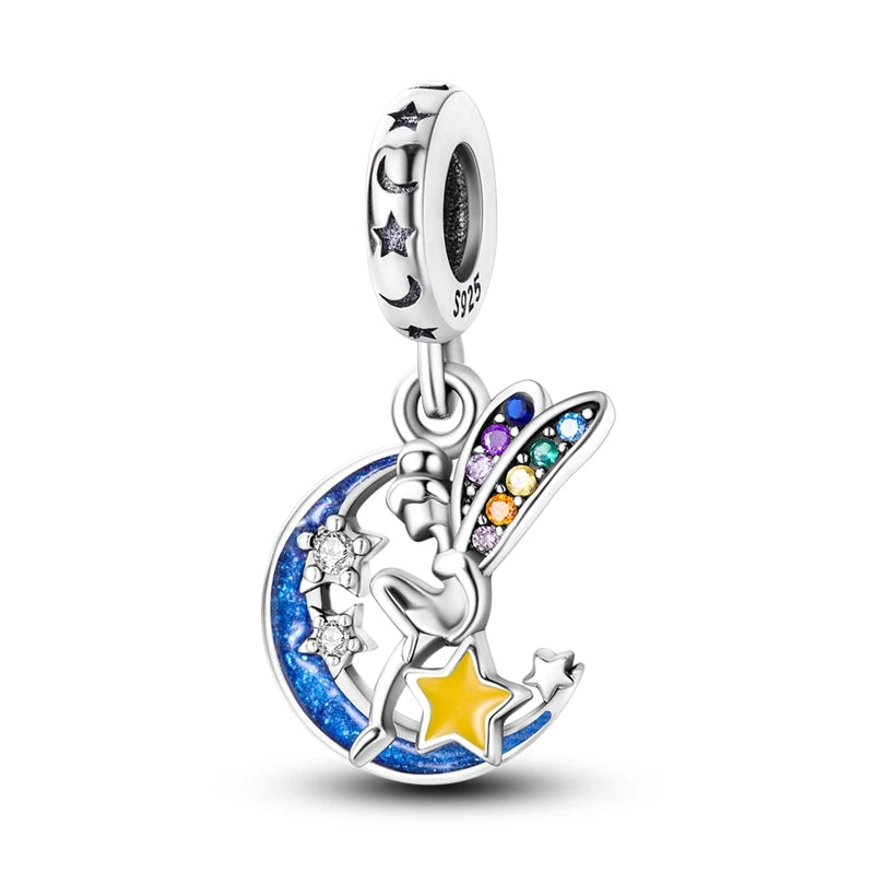 ✨ 925 Silver Ocean Charms – 🐙 Octopus, 🐢 Sea Turtle, 🐬 Dolphin & 💧 Blue Zircon | Pandora-Style Bracelet Compatible