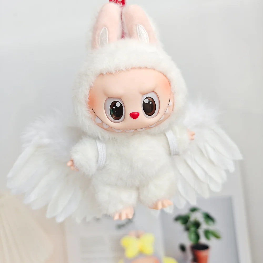Angel Wings for Labubu Doll V1 V2 V3 15-17cm Plush Clothes Accessories