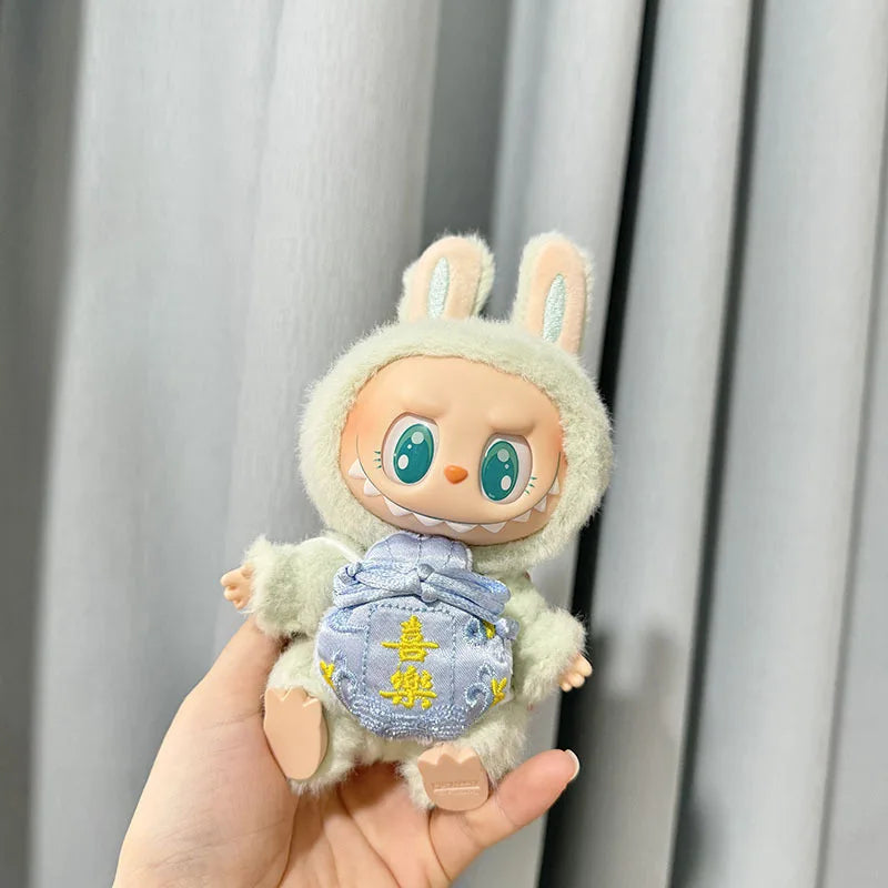 Labubu 17cm Kawaii Plush Doll Outfit – Kpop EXO Pumpkin Set Accessories
