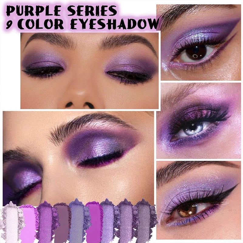 ✨ 9-Color Pearly Matte Eyeshadow Palette – Vibrant & Long-Lasting ✨