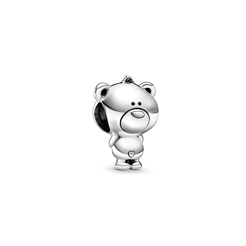 ✨ 925 Silver Steampunk Charms – 🐼 Panda Bear | Pandora-Style Bracelet Compatible