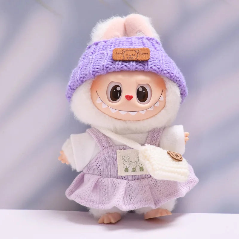 Labubu Spring Summer Dress – Fashion Clothes for 17cm Labubu Dolls