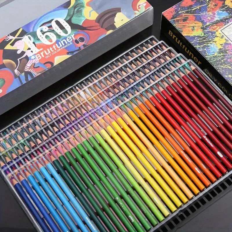 🎨🖍️✨ Brutfuner Premium Oil-based Colored Pencil Set – Vibrant, Safe & Precise!