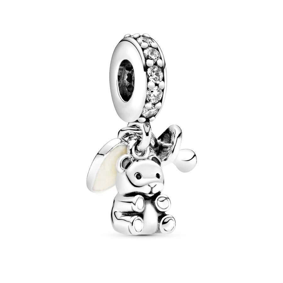 ✨ 925 Silver Steampunk Charms – 🐼 Panda Bear | Pandora-Style Bracelet Compatible