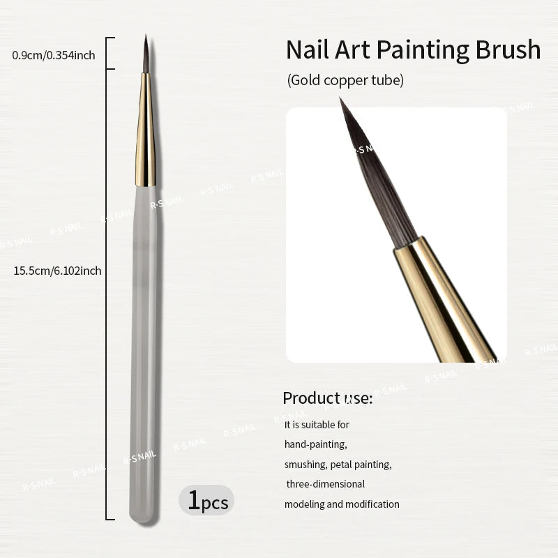 💅 Nail Art Brush Checker | Nail Drawing & Painting Line Brush ✨🎨 RS NAIL Official Store