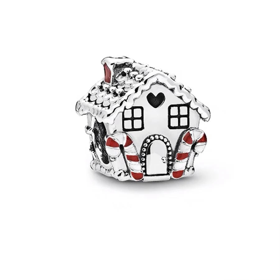 ✨ 925 Silver Christmas Charms – 🍪 Gingerbread, 🦌 Elk & ⛄ Snowman | Pandora-Style Bracelet Compatible