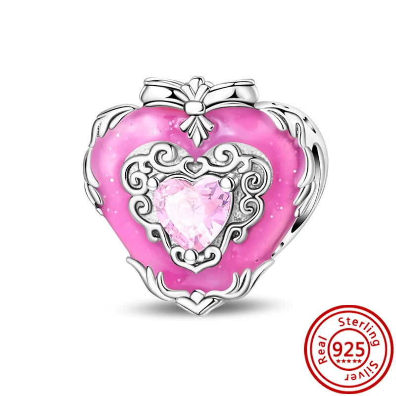 ✨ 925 Silver Gold-Plated Charms – ✨ Sparkling Dangle Beads | Pandora-Style Bracelet Compatible