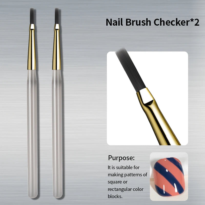 💅 Nail Art Brush Checker | Nail Drawing & Painting Line Brush ✨🎨 RS NAIL Official Store