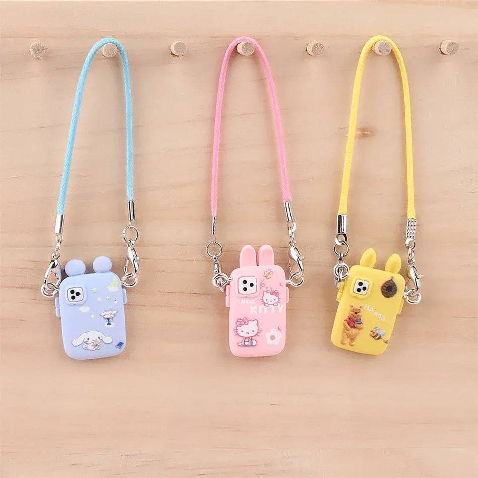 Cartoon Camera & Phone Bag Accessory – For Labubu / Crybaby Dolls | Plush Pendant Gift