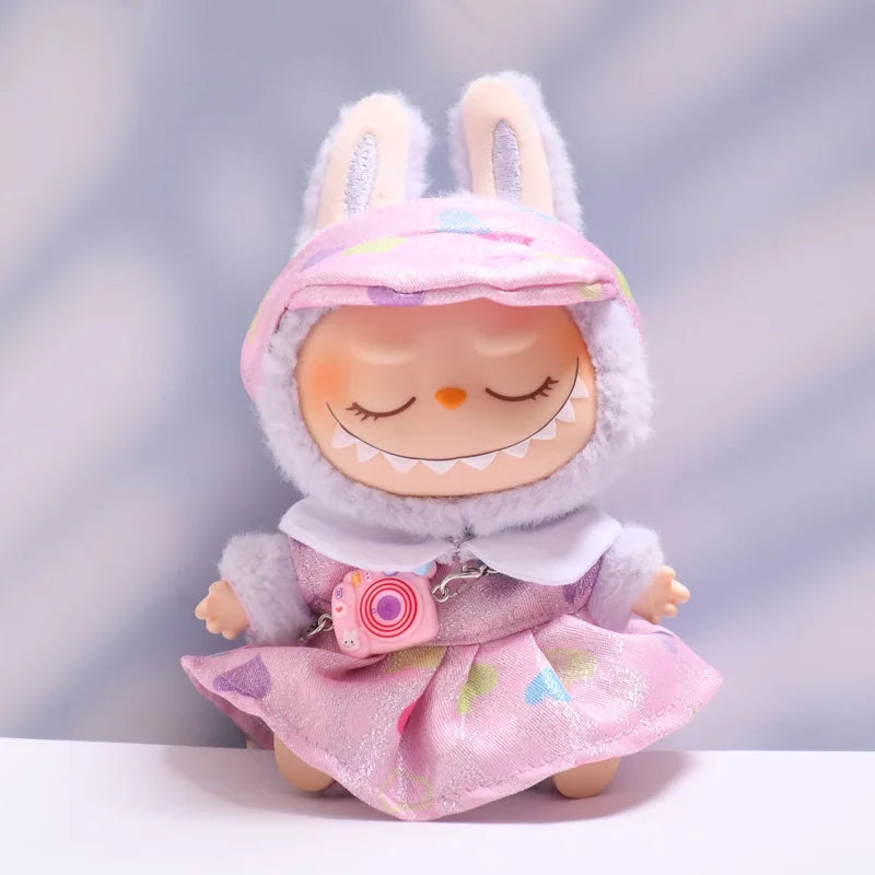 Labubu Spring Summer Dress – Fashion Clothes for 17cm Labubu Dolls