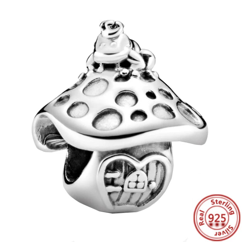 ✨ 925 Silver Winter Charms – ❄️ Snowflake, 🌸 Pansy Flower & 🦋 Blue Butterfly | Pandora-Style Bracelet Compatible
