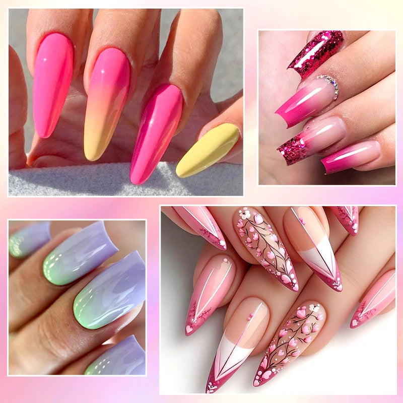 20-Piece HEMA-Free Gel Nail Polish Set – All-Season Long-Lasting UV/LED Soak-Off Kit for DIY Manicure & Nail Art